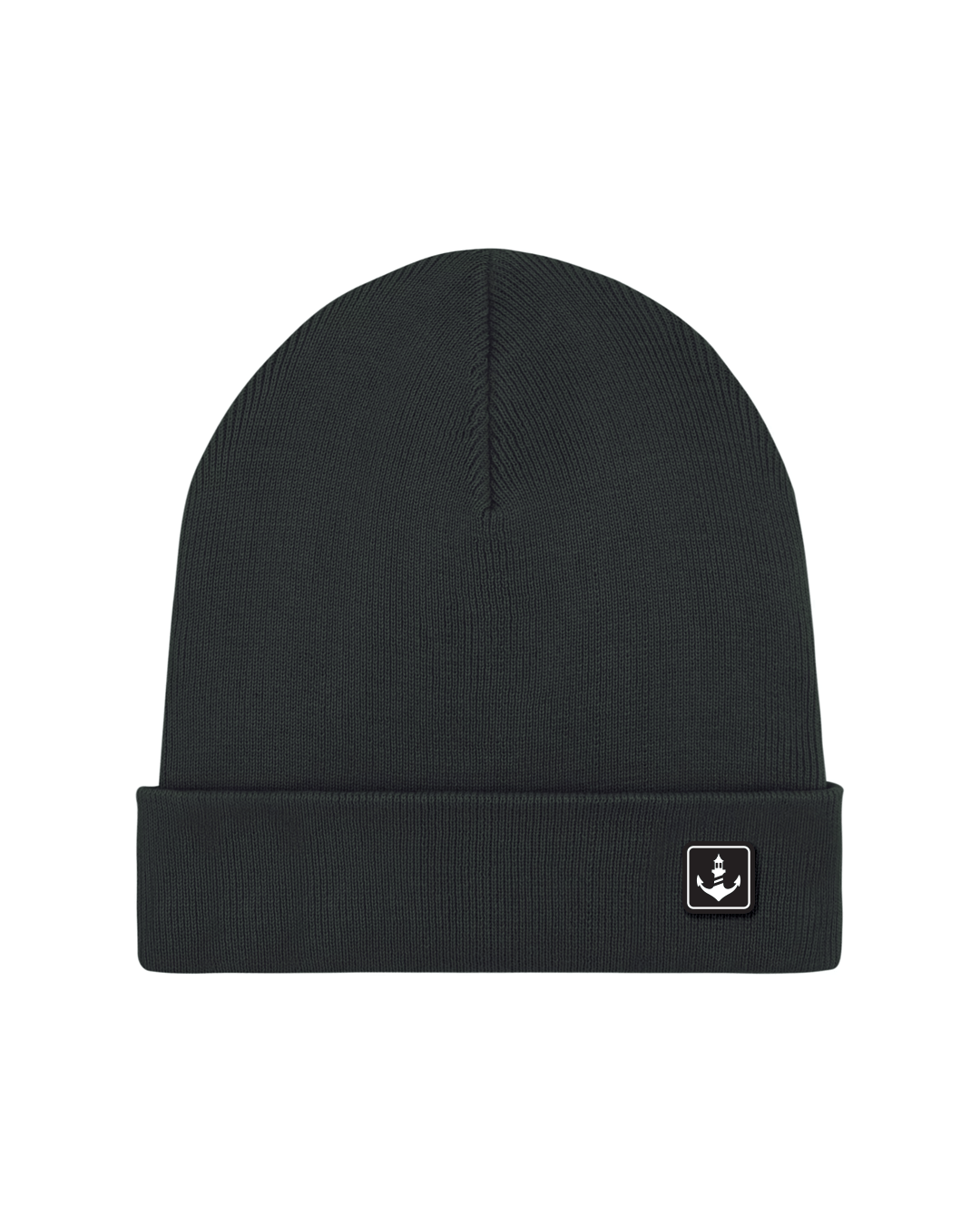 Organic Rib Beanie - Black