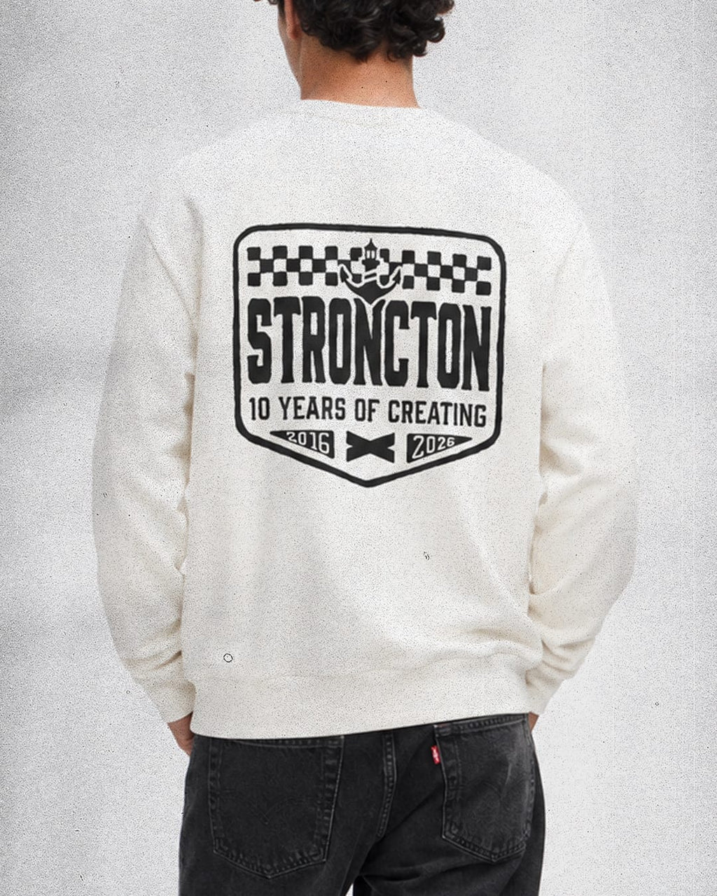 10 Years Creating Organic Crewneck - Off White