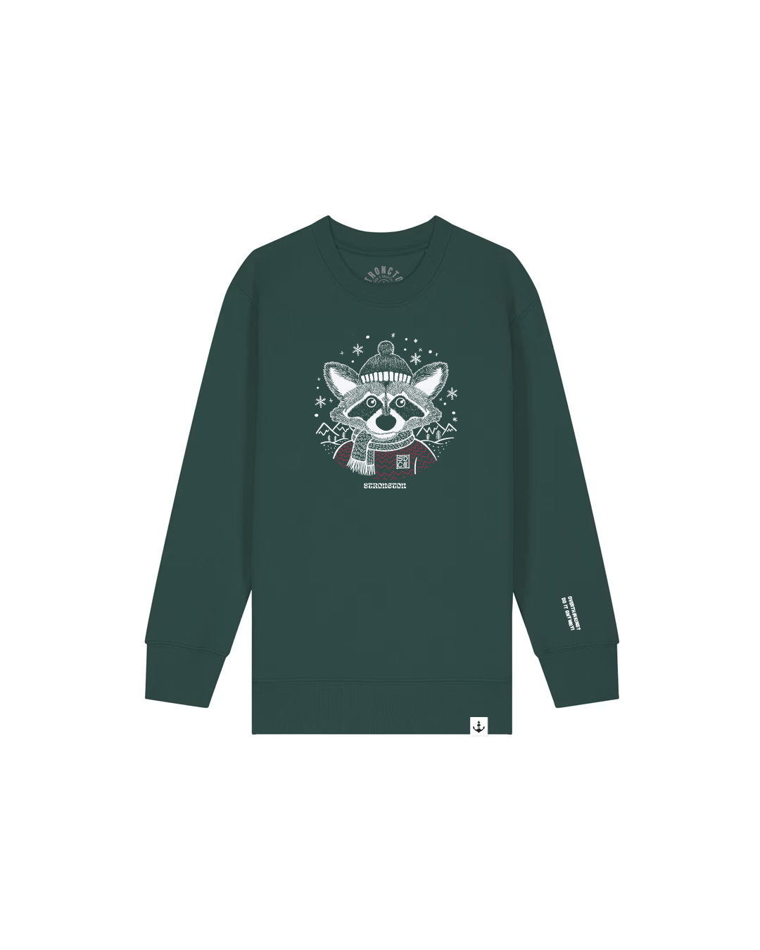 Festive Fred Organic KIDS Crewneck - Glazed Green