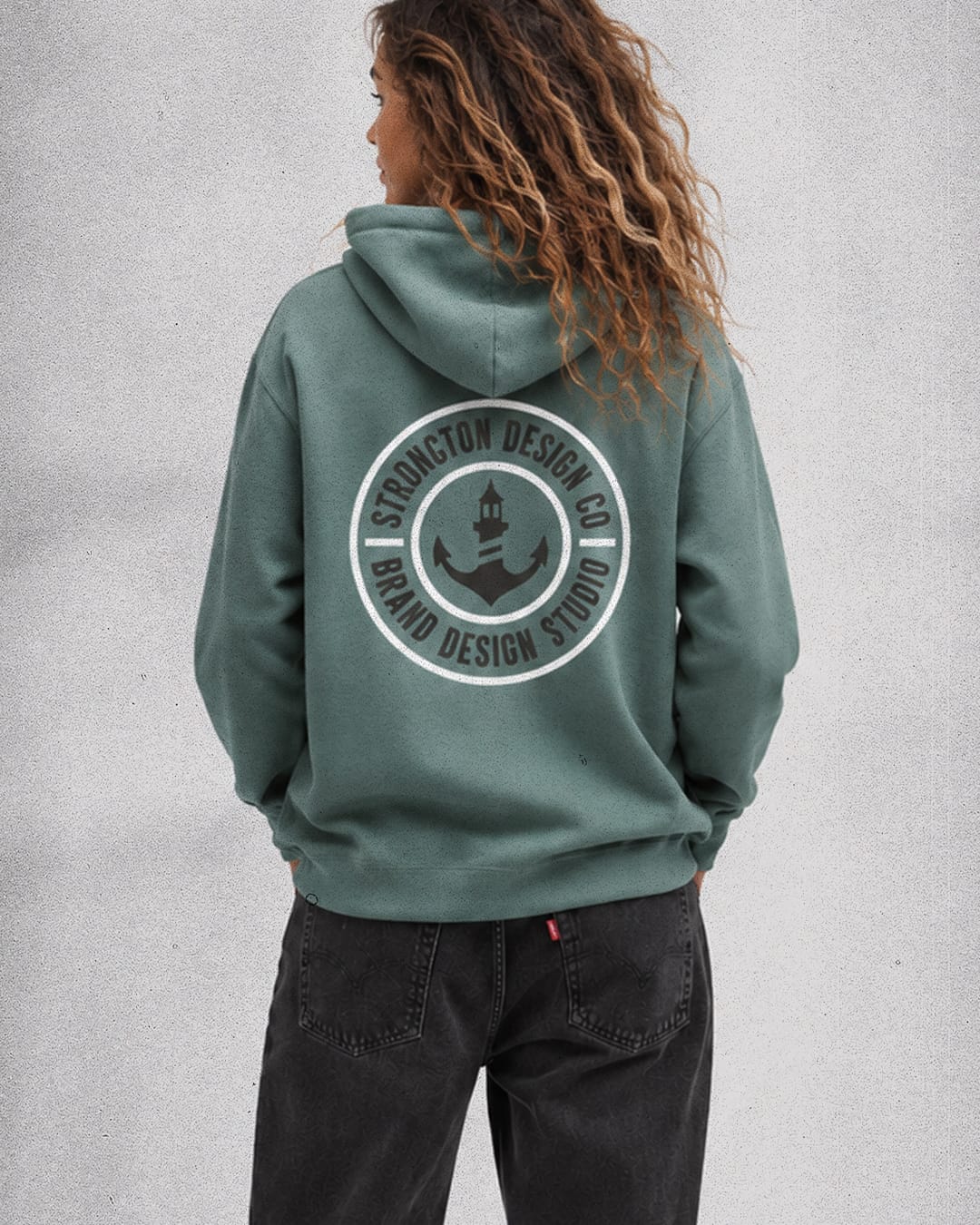 SDC Badge Organic Zip Hoodie - Green Bay