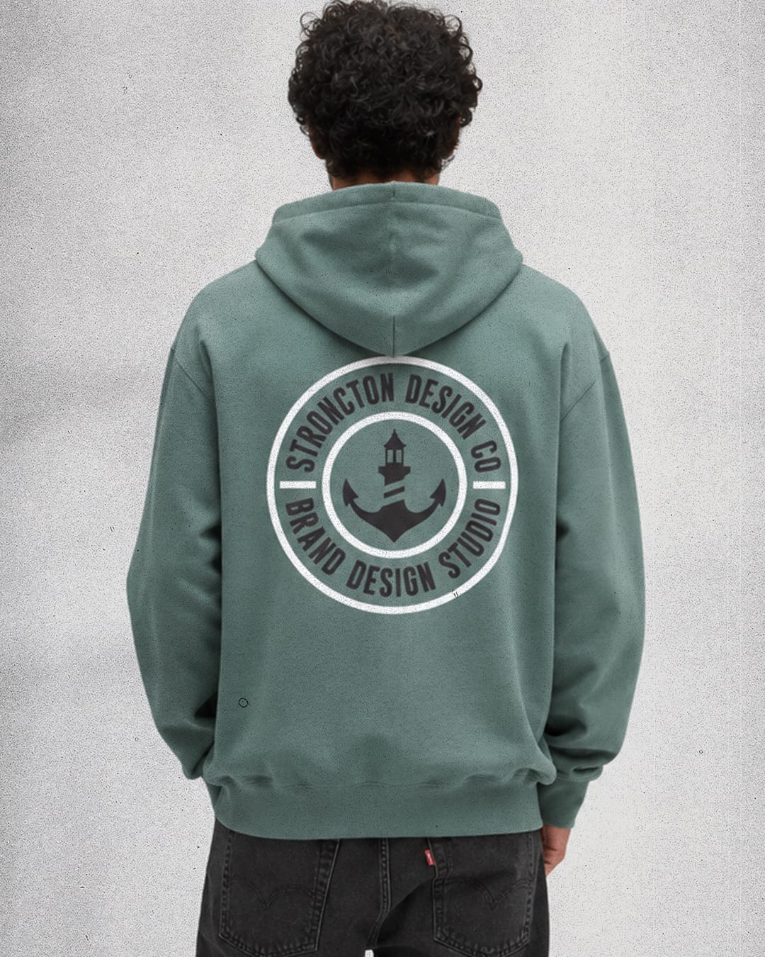 SDC Badge Organic Zip Hoodie - Green Bay