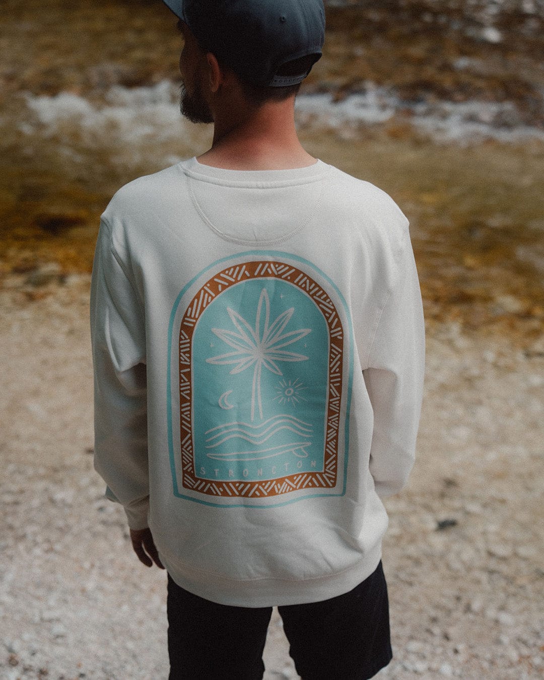 Wave Organic Crewneck - Vintage White