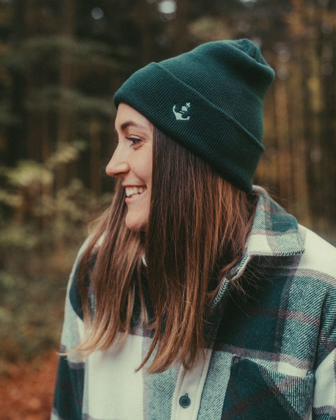 Logo Stitch Beanie - Bottle Green