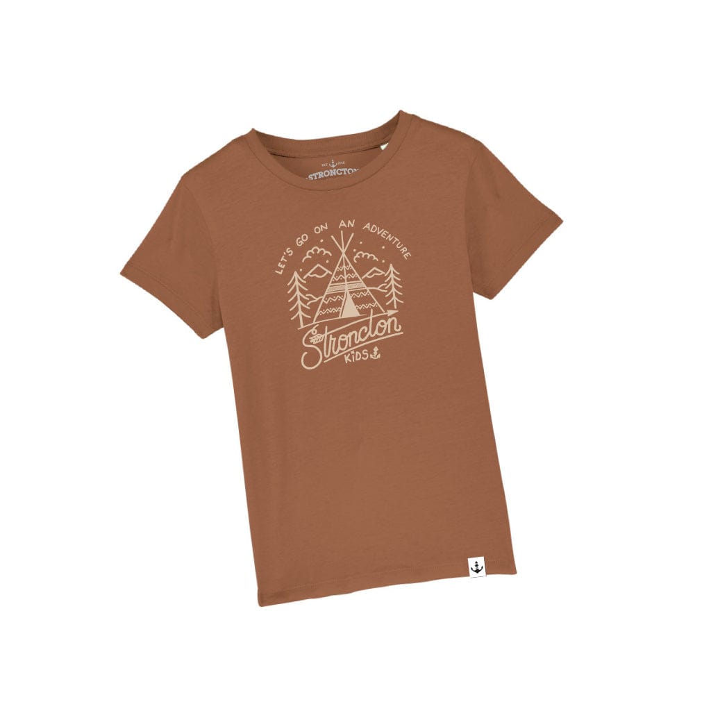 Go On Adventure Kids T-Shirt (Caramel)