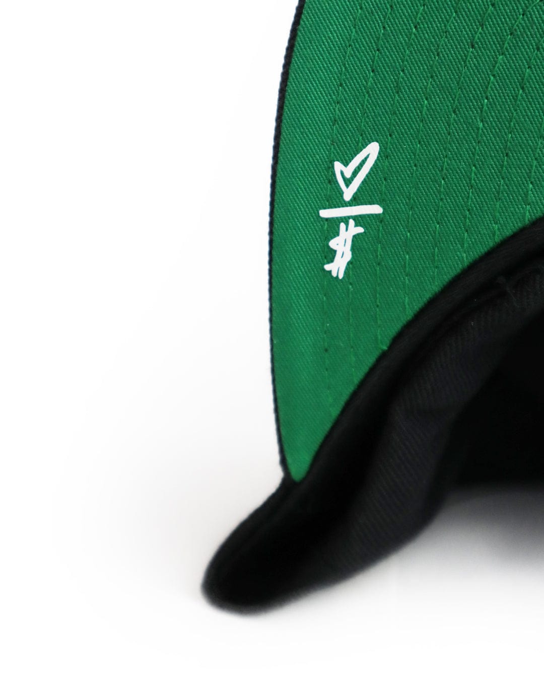 Logo Stitch Snapback Cap - Black/Green