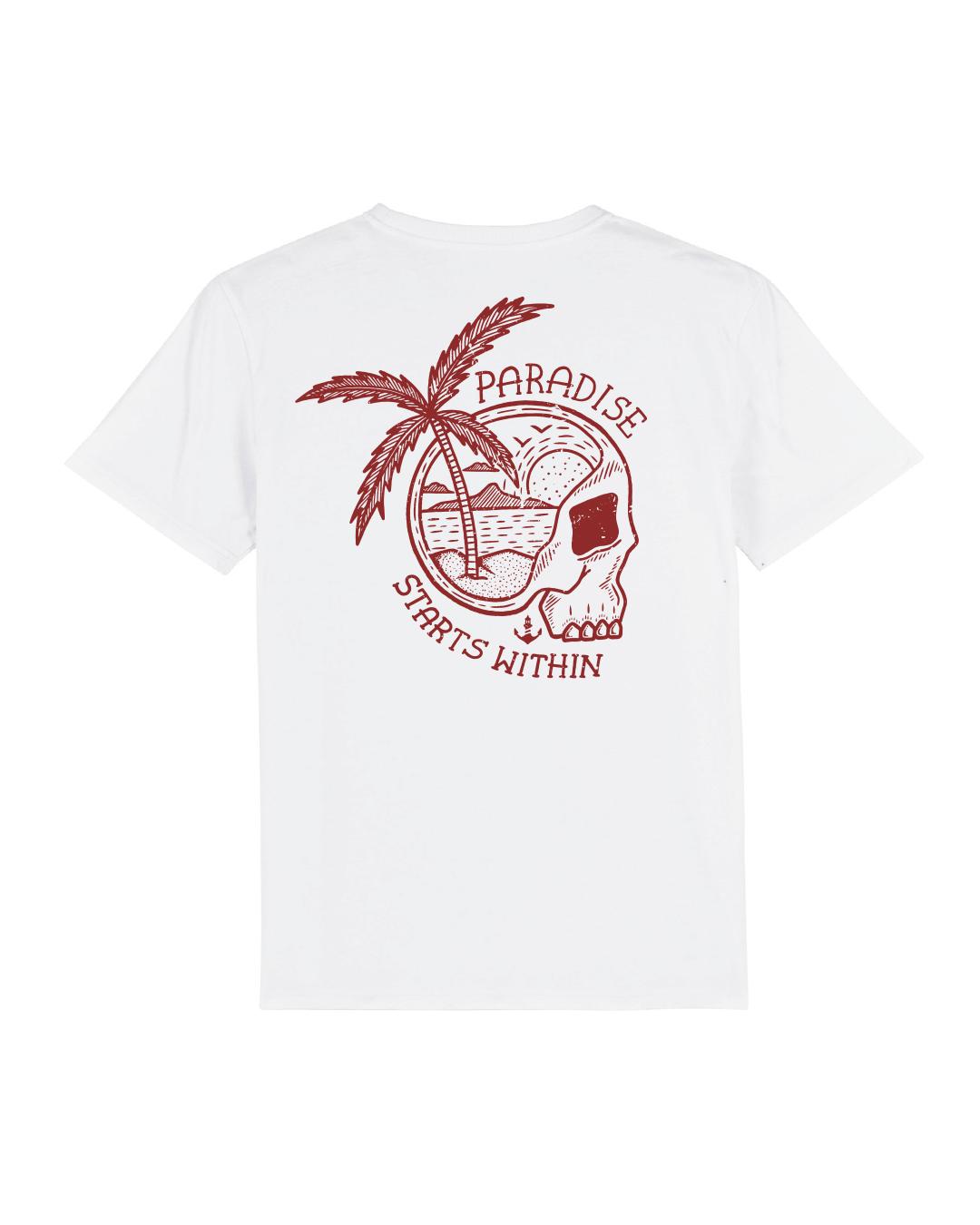 Paradise T-Shirt - White/Rust