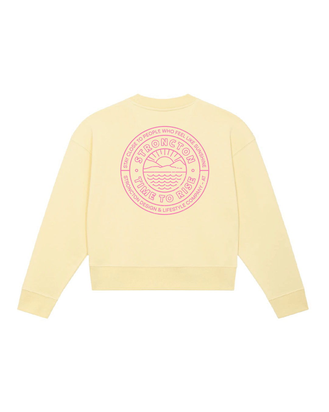 Time To Rise Cropped Crewneck - Butter